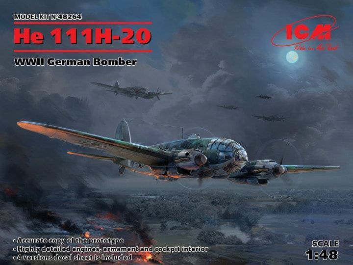 1:48 He 111H-20 WWII German Bomber