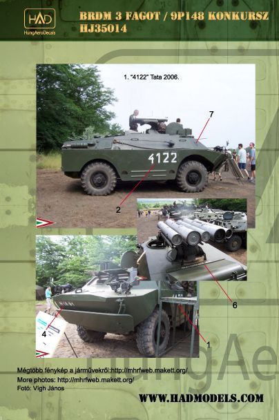 1:35 Decal BRDM 3 Fagot (Hungarian)
