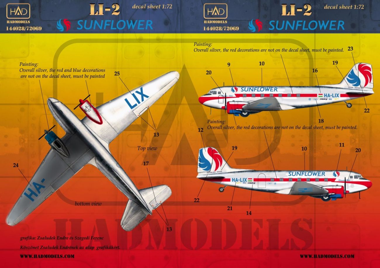 1:144 Decal Li-2 Sunflower