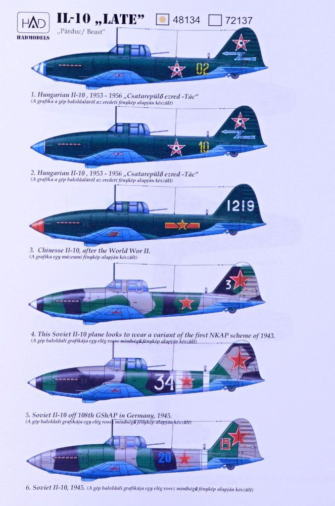 1:48 Decal IL-10 Late (6x camo) Part 1