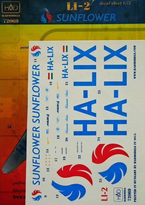 1:72 Decal Li-2 Sunflower