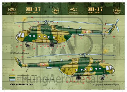 1:72 Decal Mi-17 (Hungarian 706, 707)