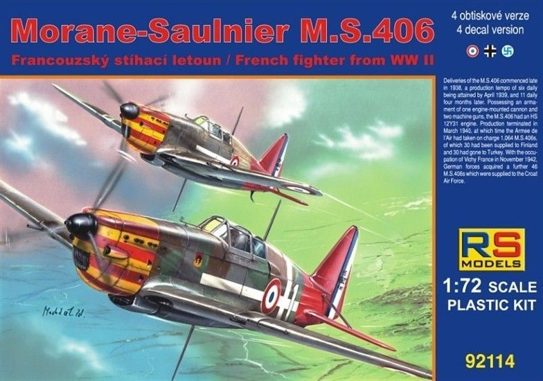 1:72 Morane-Saulnier M.S.406 Vichy (France: Germany: Finland)