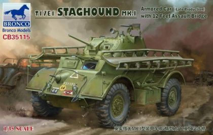 1:35 T17E1 Staghound MK.1 (Late Production) with 12 feet Assault Bridge