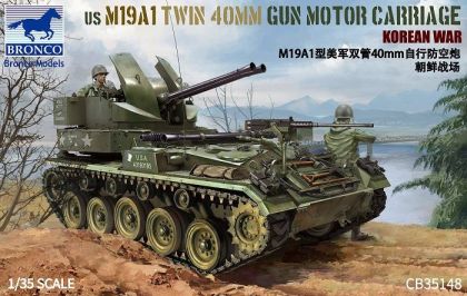 1:35 US M19A1 Twin 40 MM Gun Motor Carriage Korean War