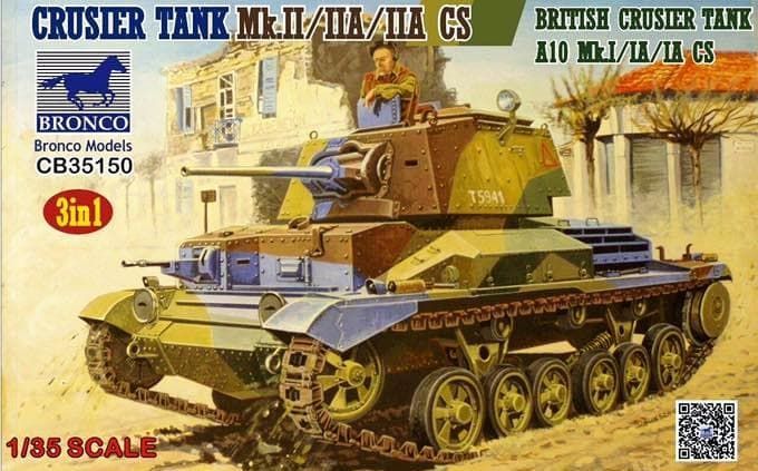 1:35 British Cruiser Tank A10 Mk I/IA/IA CS Cruiser Tank Mk. II, IIA IIA CS