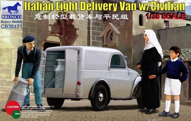 1:35 Italian Light Delivery Van w/Civilian