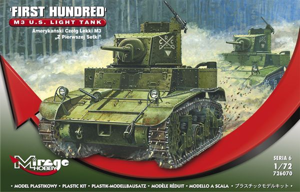1:72 M3 U.S. Light Tank First Hundred