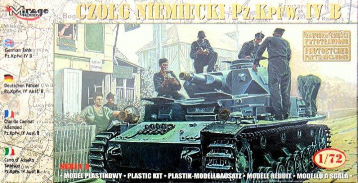 1:72 German Tank (Czołg Niemiecki) Pz.Kpfw. IV B
