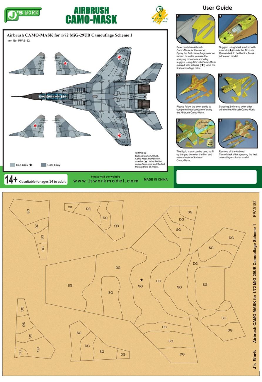 1:72 MiG-29UB Camouflage Scheme 1