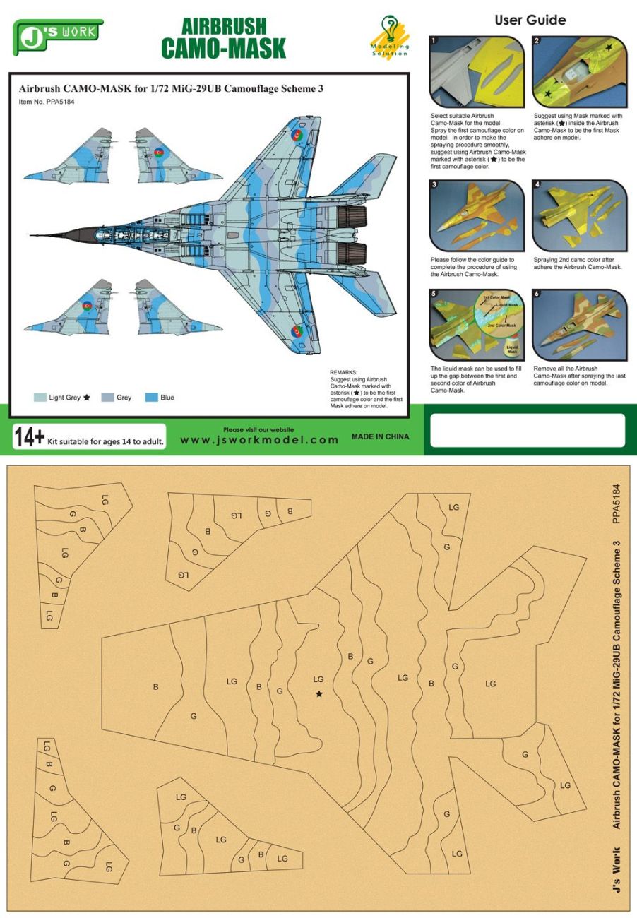 1:72 MiG-29UB Camouflage Scheme 3