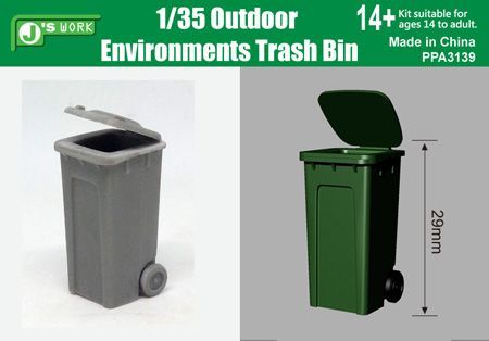 1:35 Mülltonne Outdoor Environments Trash Bin