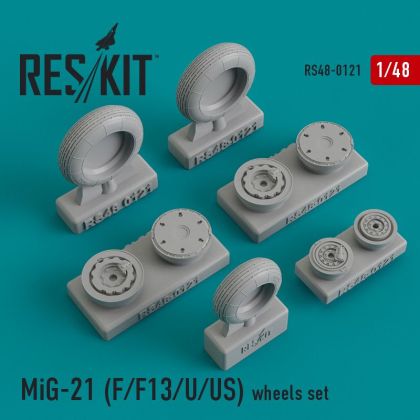 1:48 MiG-21 (F/F13/U/US) wheels set - Trumpeter -