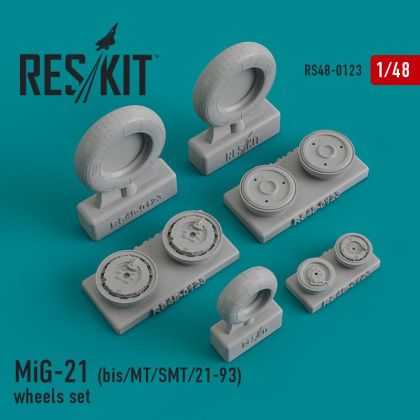 1:48 MiG-21 (bis/MT/SMT/21-93) wheels set - Eduard / Revell -