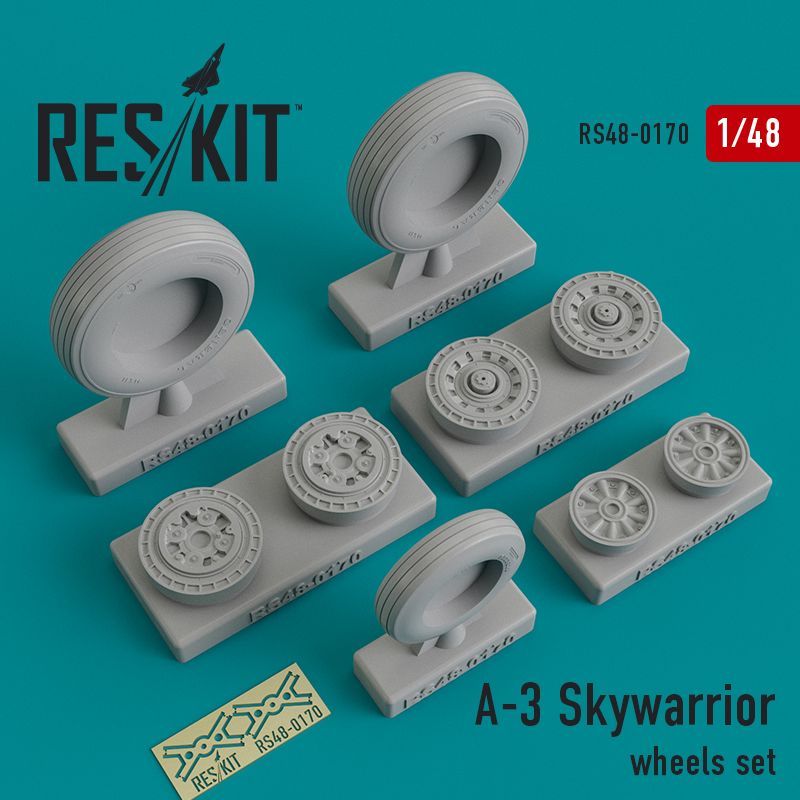 1:48 A-3 Skywarrior wheels set - Trumpeter -