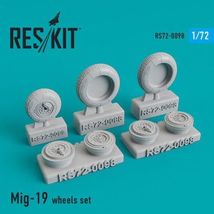 1:72 Mig-19 wheels set - Bilek / KP -