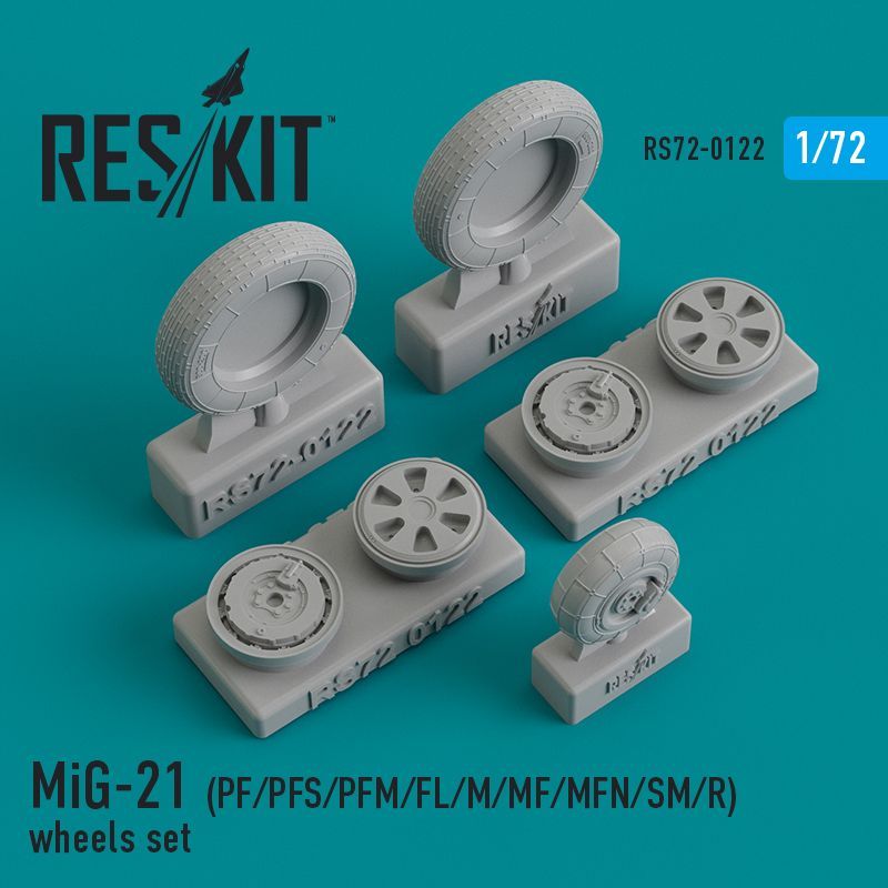 1:72 MiG-21 (PF/PFS/PFM/FL/M/MF/MFN/SM/R) wheels set