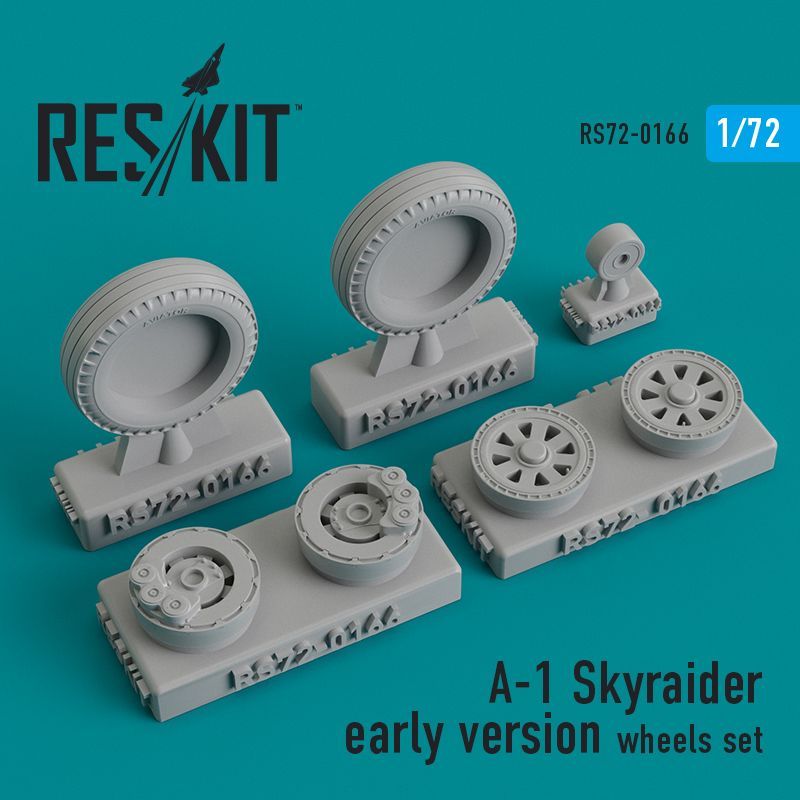1:72 A-1 Skyraider early version wheels set