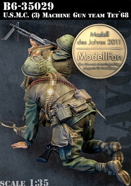 1:35 U.S.M.C. (3) Machine Gun Team Tet'68