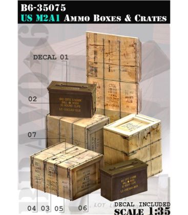 1:35 US M2A1 Ammo Boxes & Crates