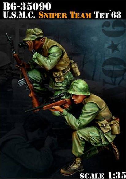 1:35 U.S.M.C. Sniper Team - TET 68