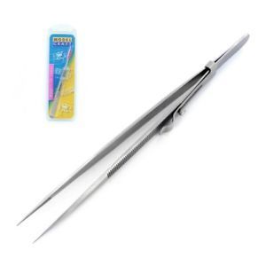 Fine Serrated Locking Stainless Steel Tweezers