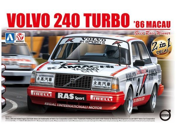 1:24 N°.16 Volvo 240 Turbo '86 MACAU Guia Race Winner