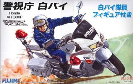 1:12 Honda VFR800P Motorcycle Police w/Figure