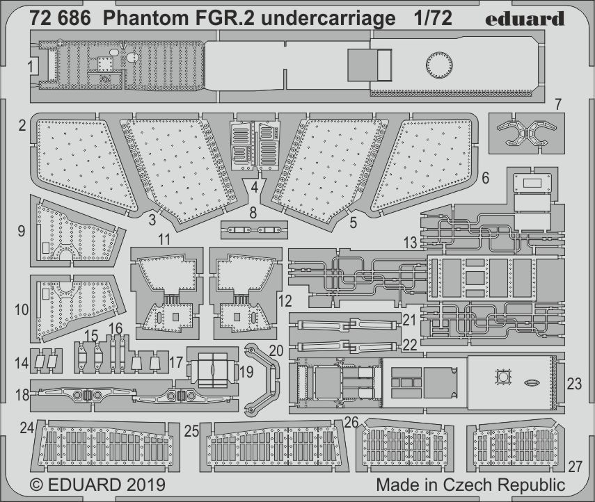 1:72 Phantom FGR.2 undercarriage