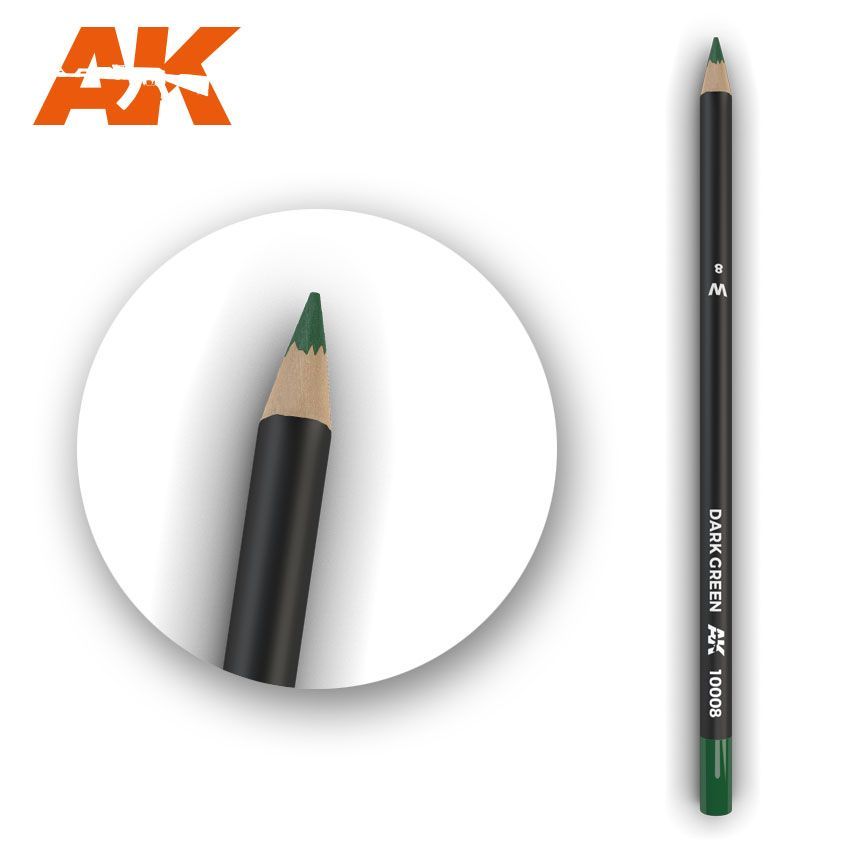 DARK GREEN pencils