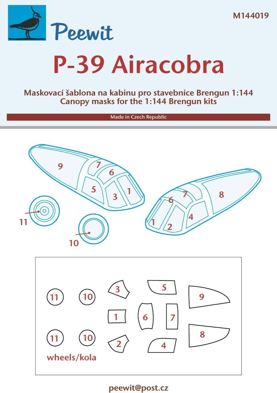 1:144 Bell P-39D/P-39-F/P-39K Airacobra