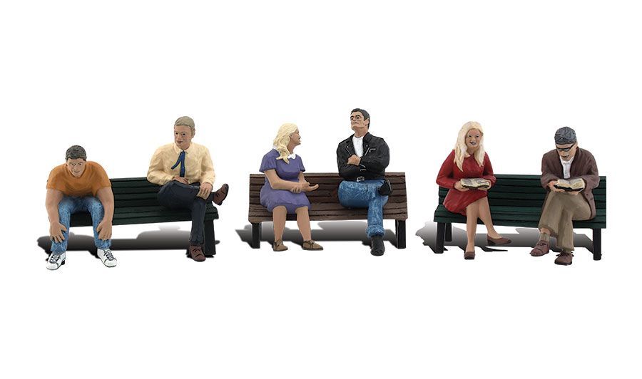People on Benches - HO Scale