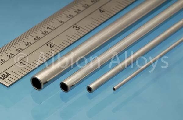 Aluminum Micro Tube 305 x 1.0 mm x 0.8 mm 1pcs