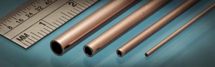 Copper Tube / 3mm OD x 0.45mm WT x 305mm L 1ks
