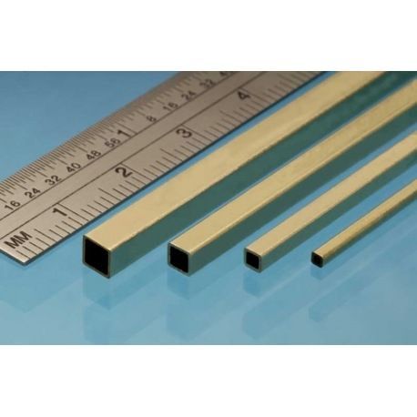 Square Brass Tube 3.2mm 1ks