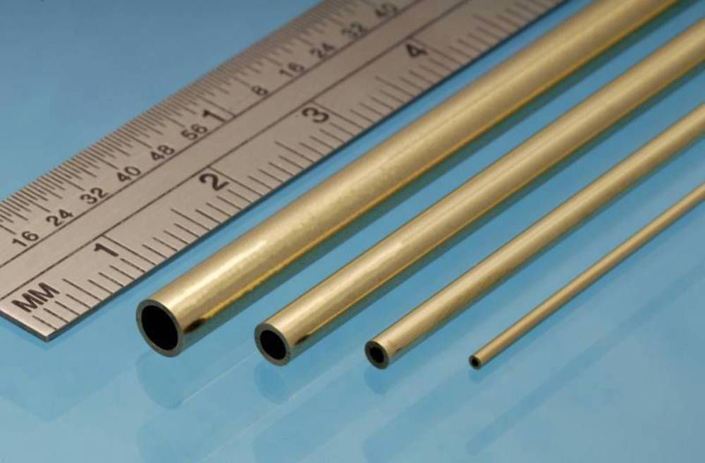 Brass Tube Round 2.0 mm OD x 1.1 mm 1ks