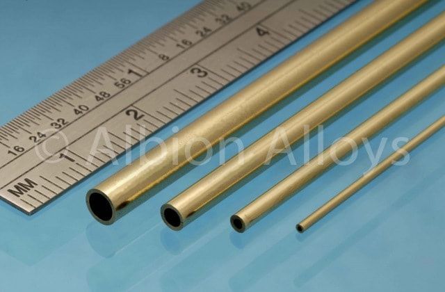 Brass Tube / 6mm OD x 0.45mm WT x 305mm L 1ks