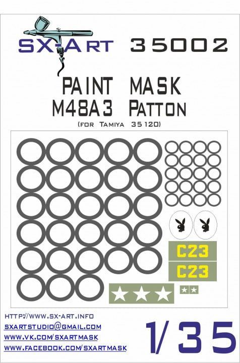 1:35 Paint mask M48A3 Patton