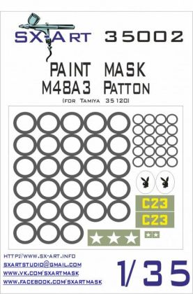 1:35 Paint mask M48A3 Patton