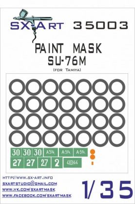 1:35 Paint mask Su-76m