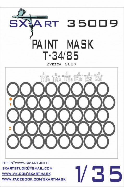 1:35 Paint mask T-34/85
