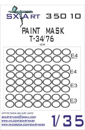 1:35 Paint mask T-34/76