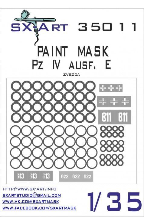 1:35 Paint mask Pz IV ausf. E