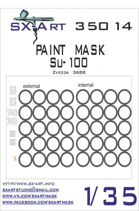 1:35 Paint mask Su-100