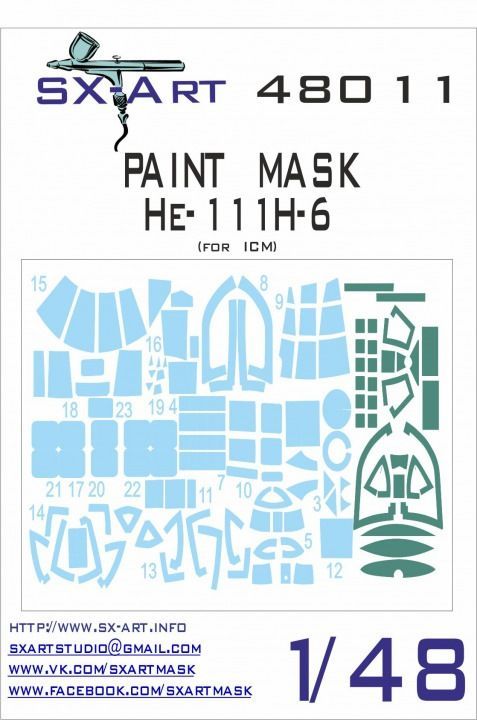 1:48 Paint mask He-111H-6