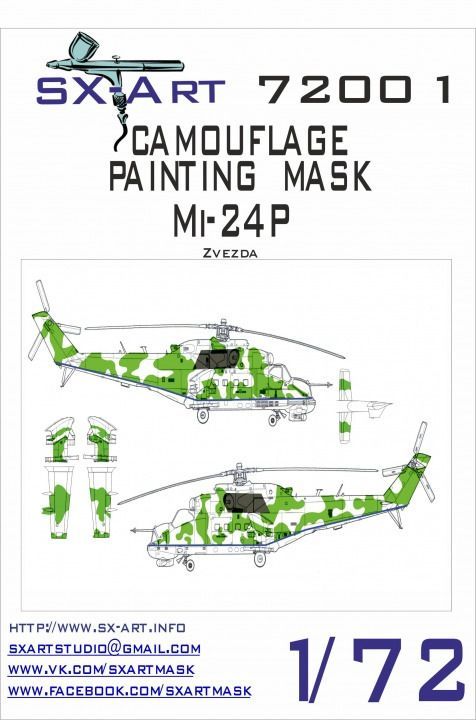 1:72 Camouflage Painting Mask Mi-24P