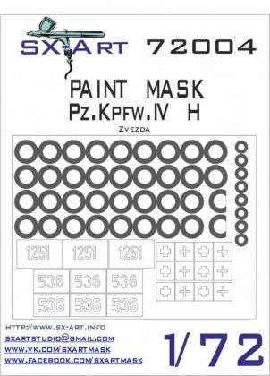 1:72 Paint mask Pz.Kpfw.IV H