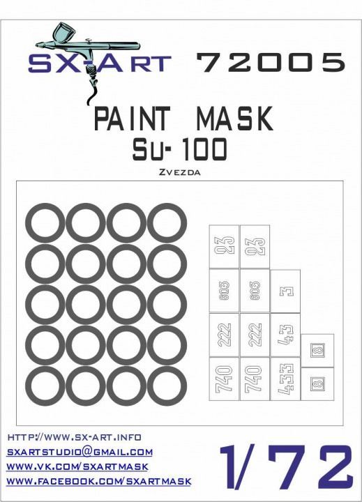 1:72 Paint mask Su-100