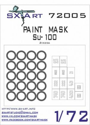 1:72 Paint mask Su-100