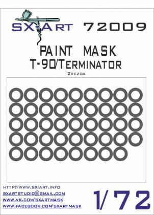 1:72 Paint mask T-90 / Terminator